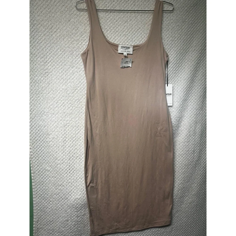 Womens Birch and Stone Contour Collection Tank Dress Bodycon with Pockets Large - Picture 2 of 14